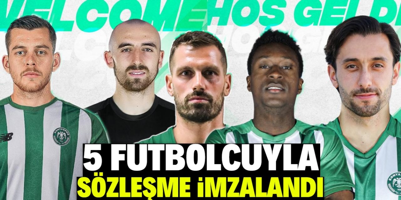 Konyaspor 5 futbolcuyla sözleşme imzaladı