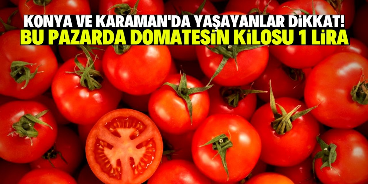 Konyalılar ve Karamanlılar dikkat! Bu konumda salatalık ve domatesin kilosu 1 lira