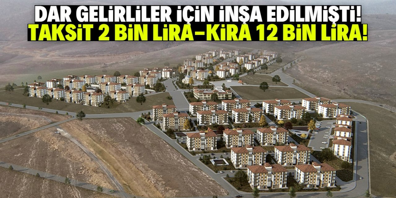 Konya'da dar gelirliler için inşa edilen TOKİ'de kiralar 12 bin lira!