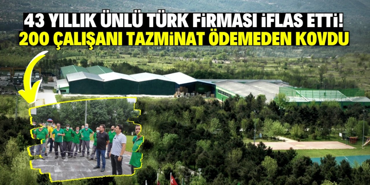 1980 yılında kurulan ünlü Türk firması iflas edince 200 çalışanını kovdu!