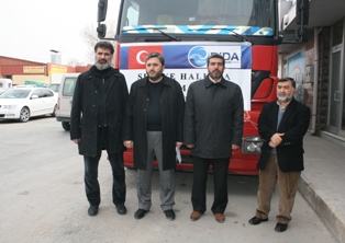 RİDA'nın TIR'ı Suriye'ye uğurlandı