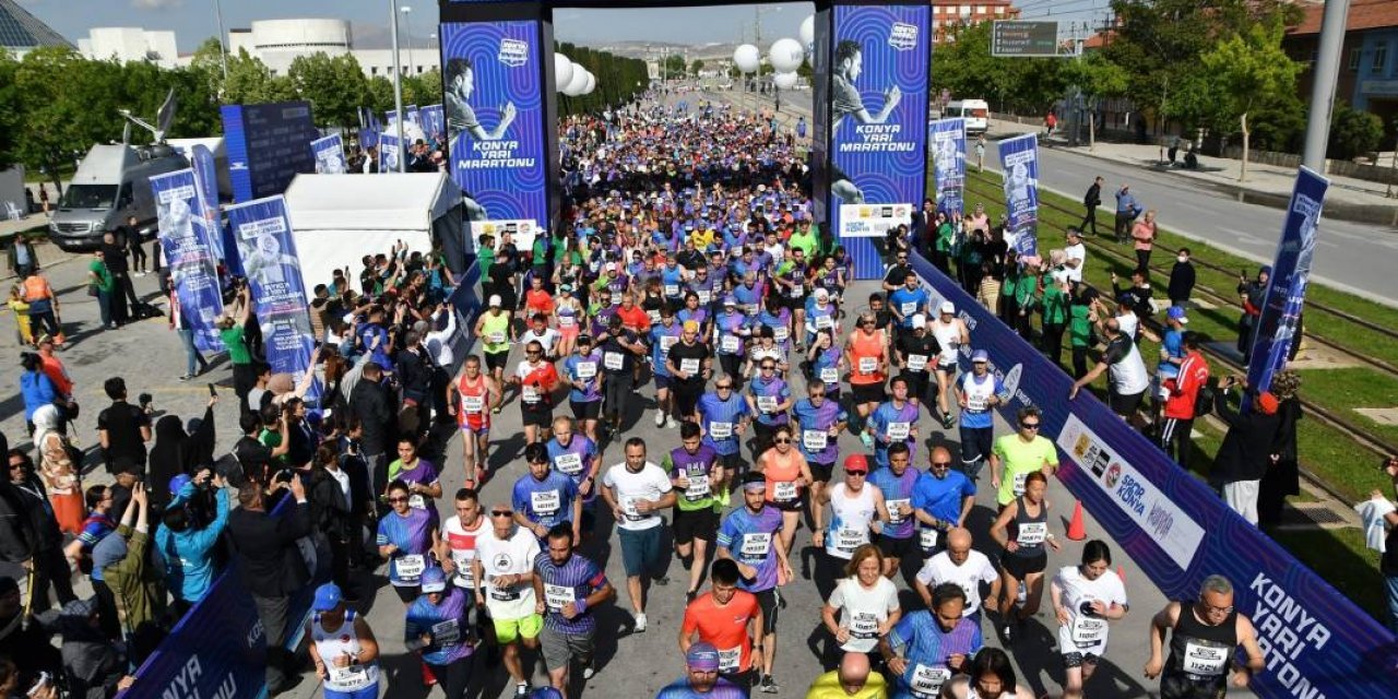 Uluslararası Konya Yarı Maratonu Pazar günü  koşulacak