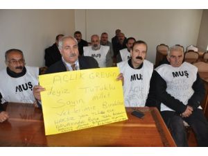 Bdp’li Muş İl Genel Meclis Üyelerinden Açlık Grevine Destek