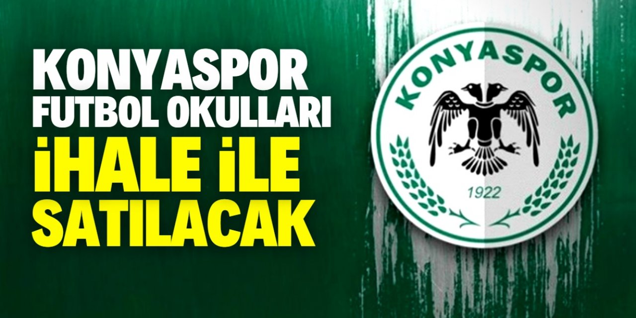 Konyaspor Futbol Okulları ihale ile satılacak