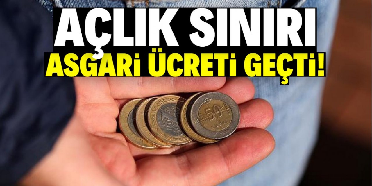 Açlık sınırı yine asgari ücreti geçti!