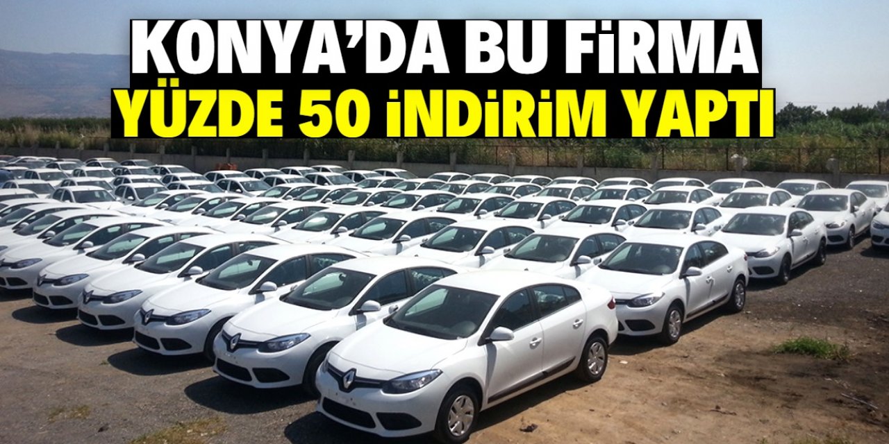 Konya'da bu firma yüzde 50 indirim yapma kararı aldı