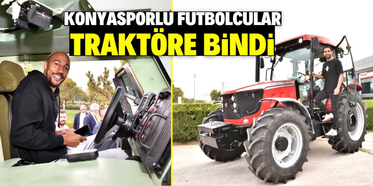Konyasporlu futbolculara traktör terapisi