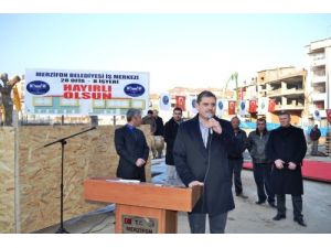 Merzifon'da 8 İş Yeri Ve 28 Ofis İçin Temel Atıldı