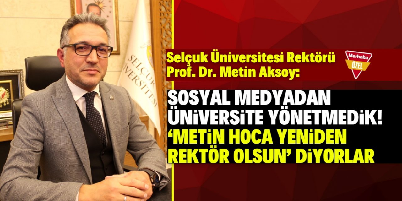 Metin Aksoy yeniden rektör mü oluyor?