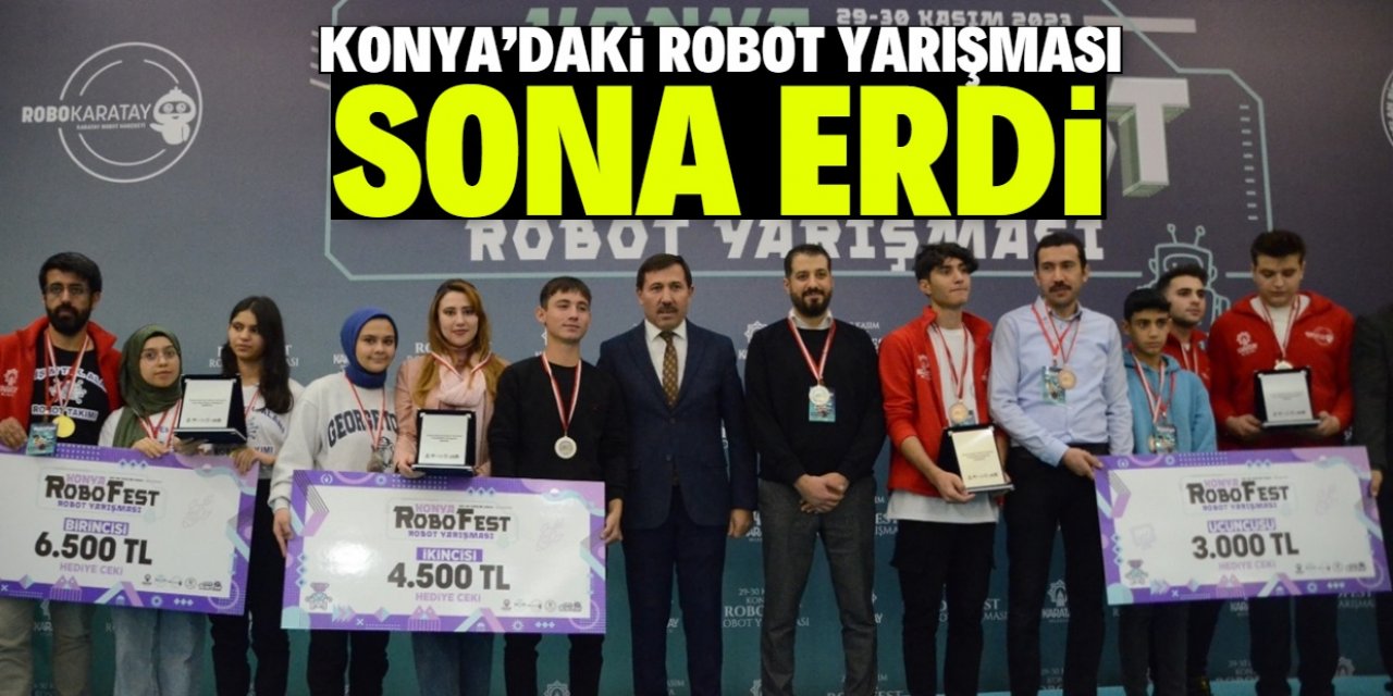Konya'da 417 robot yarıştı