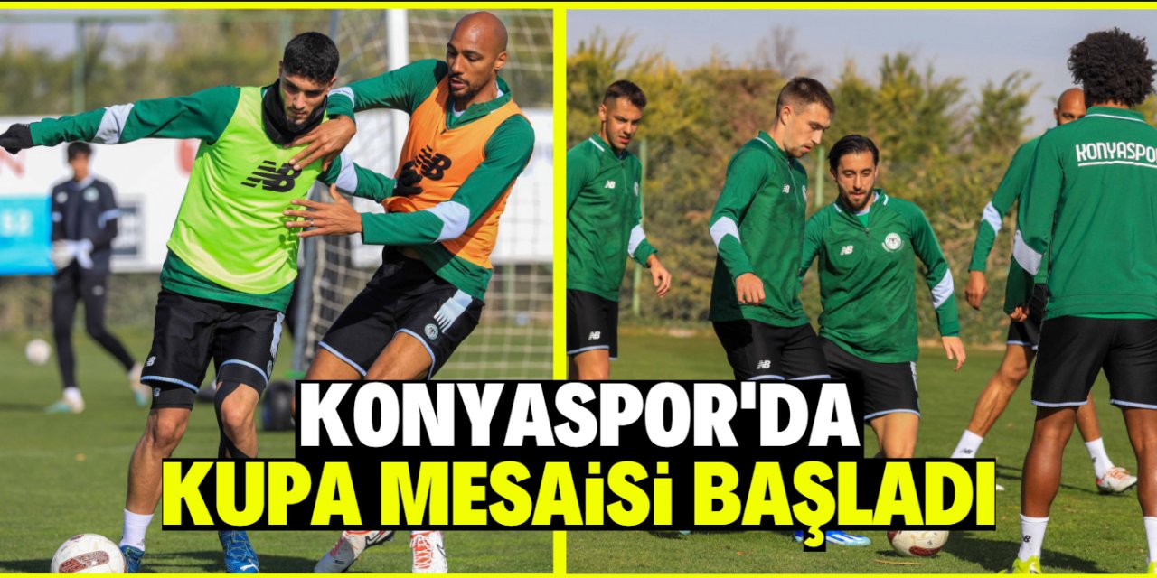Konyaspor, Beyoğlu Yeni Çarşı maçının hazırlıklarına başladı