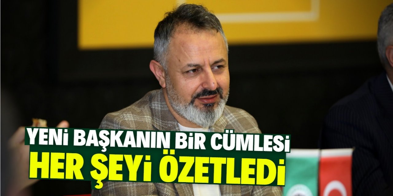 Konyaspor Başkanı Ömer Korkmaz'ın bir cümlesi her şeyi özetledi