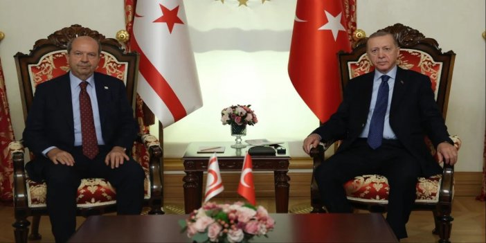 Erdoğan KKTC Cumhurbaşkanı Tatar ile görüştü