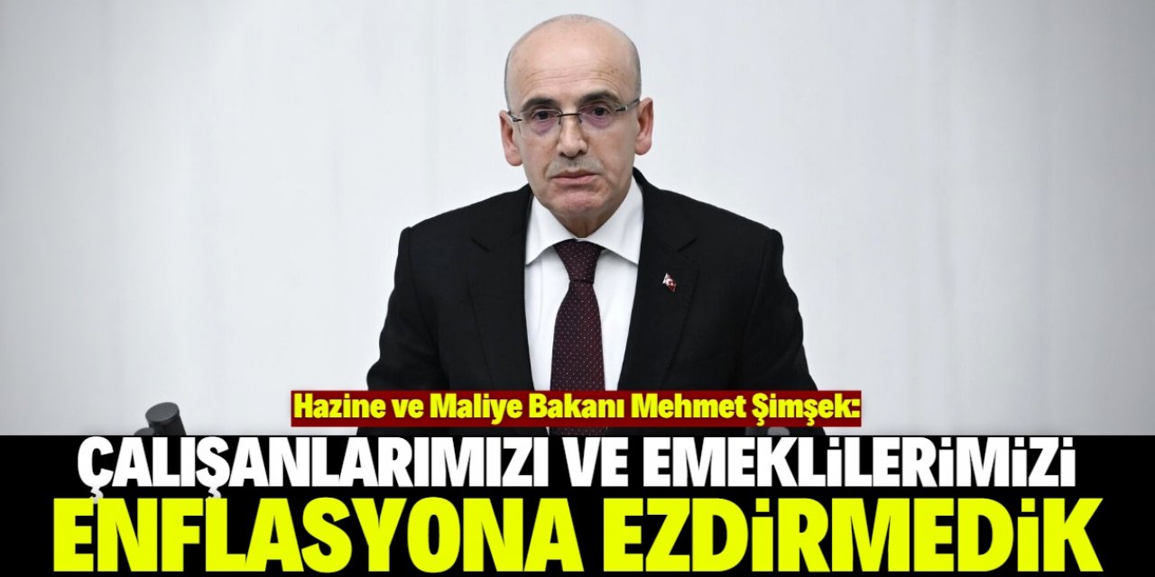 Mehmet Şimşek'ten enflasyon açıklaması