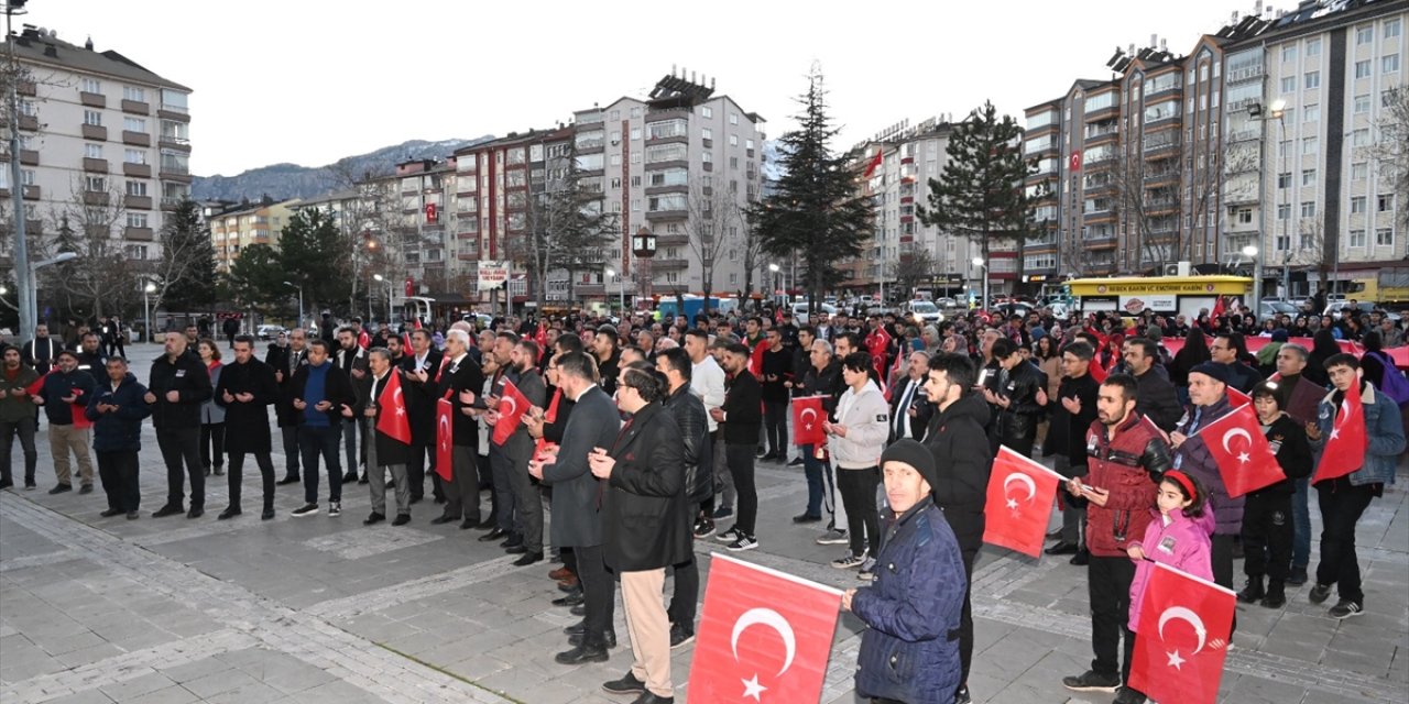 Seydişehir'de terör örgütü PKK'ya düzenlenen etkinlikle tepki gösterildi