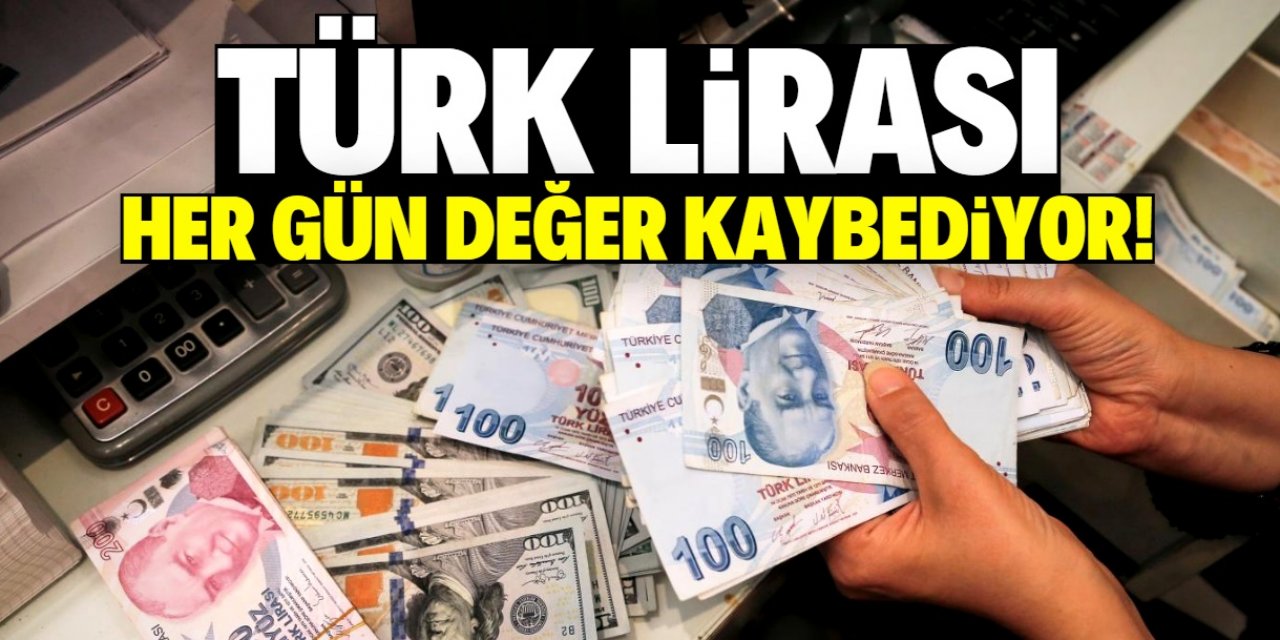 Türk Lirası her gün değer kaybediyor!