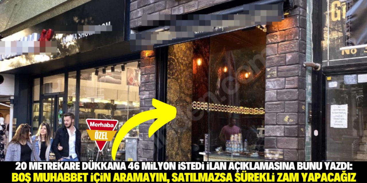 Konya'da 20 metrekare dükkana 46 milyon lira istiyorlar! İlan açıklaması tepki çekti