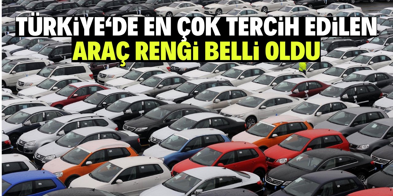 Türkiye'de en çok tercih edilen  araç rengi belli oldu