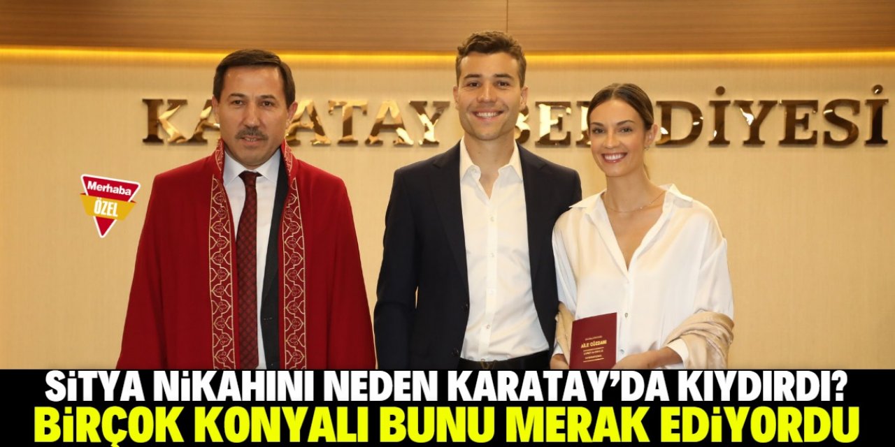 Konyaspor'un kaptanı Sitya nikahını Karatay'da kıydırdı! İşte gerekçesi