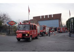 Trt’de Yangın Paniği
