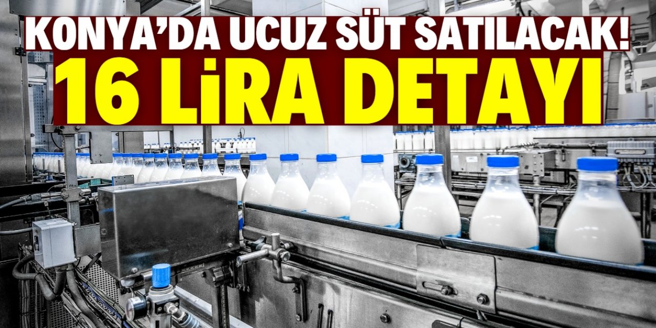 Konya'da ucuz süt satışı başlayacak! 16 lira detayı sevindirdi