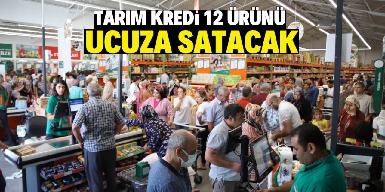 Konya'daki o markette 12 çeşit ürün sadece 450 TL!
