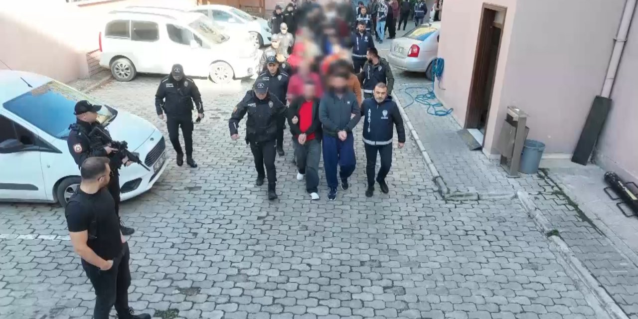 Konya polisi aranan 192  kişiyi adli mercilere teslim etti