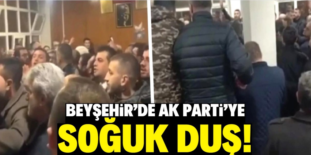 Beyşehir'de AK Parti'ye soğuk duş! Belediye başkanını apar topar arabaya bindirdiler