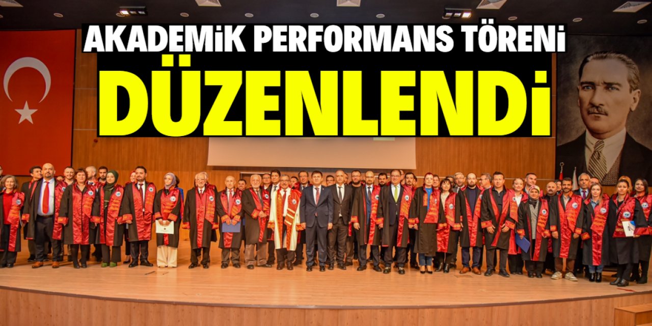 KMÜ’de akademik performans töreni düzenlendi