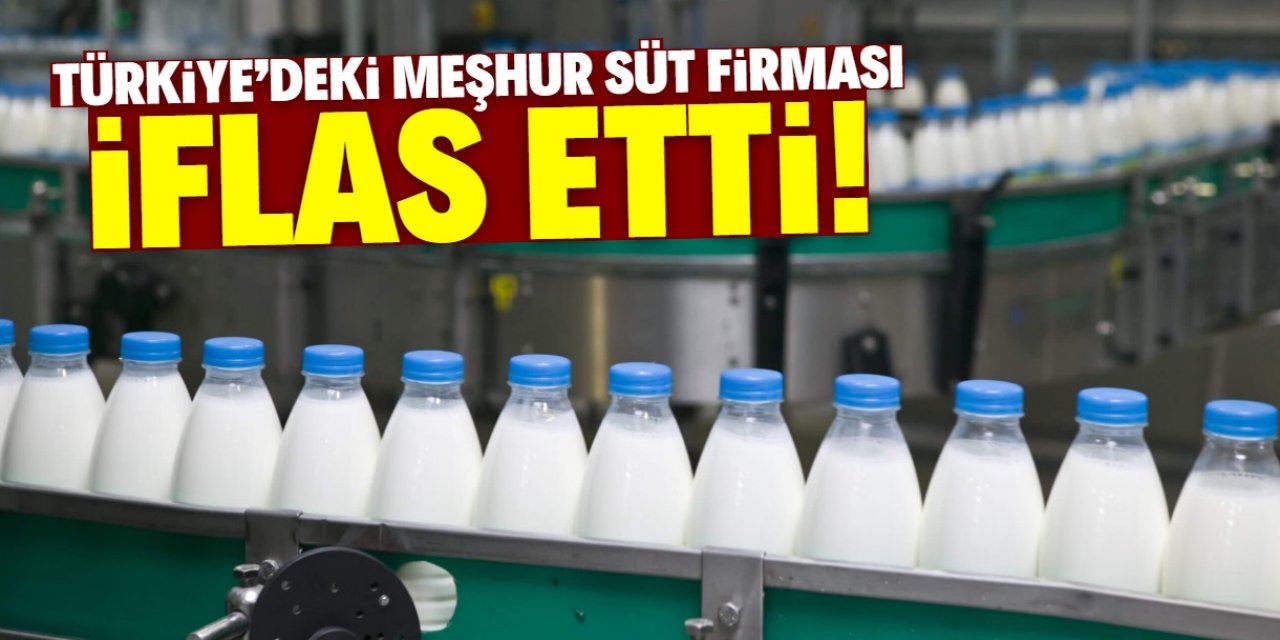 Süt üretiminde ismiyle bilinen bir Türk firması daha iflas etti