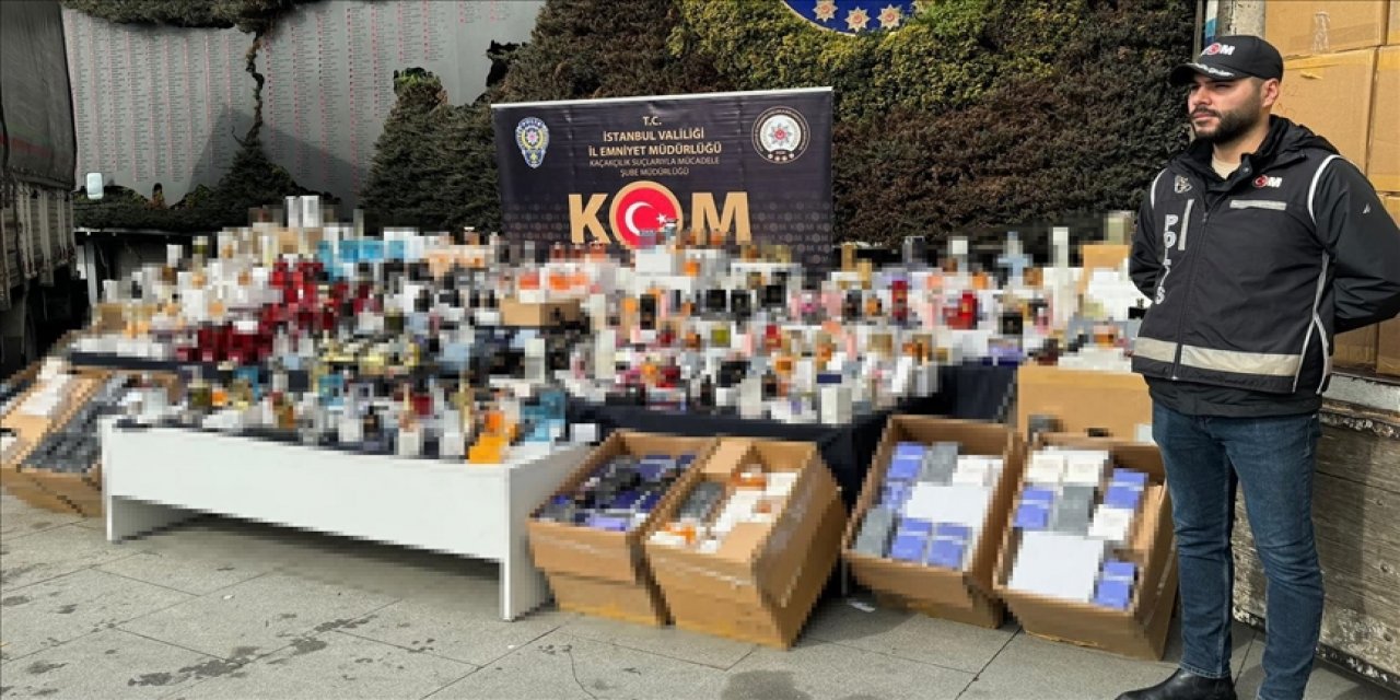 129 bin 386 şişe kaçak parfüm ele geçirildi