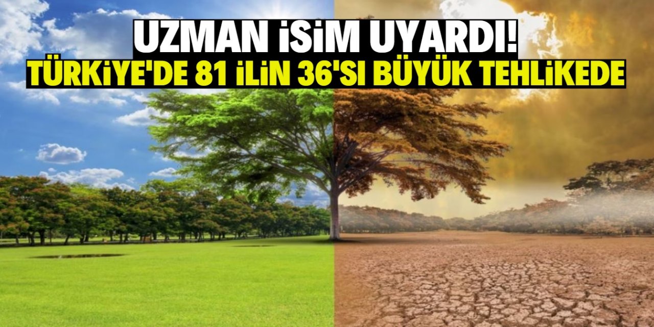 Uzman isim açıkladı! Türkiye’nin 81 ilinden 36’sı risk altında!