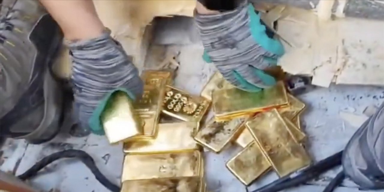 88 kilogram kaçak külçe altın ele geçirildi