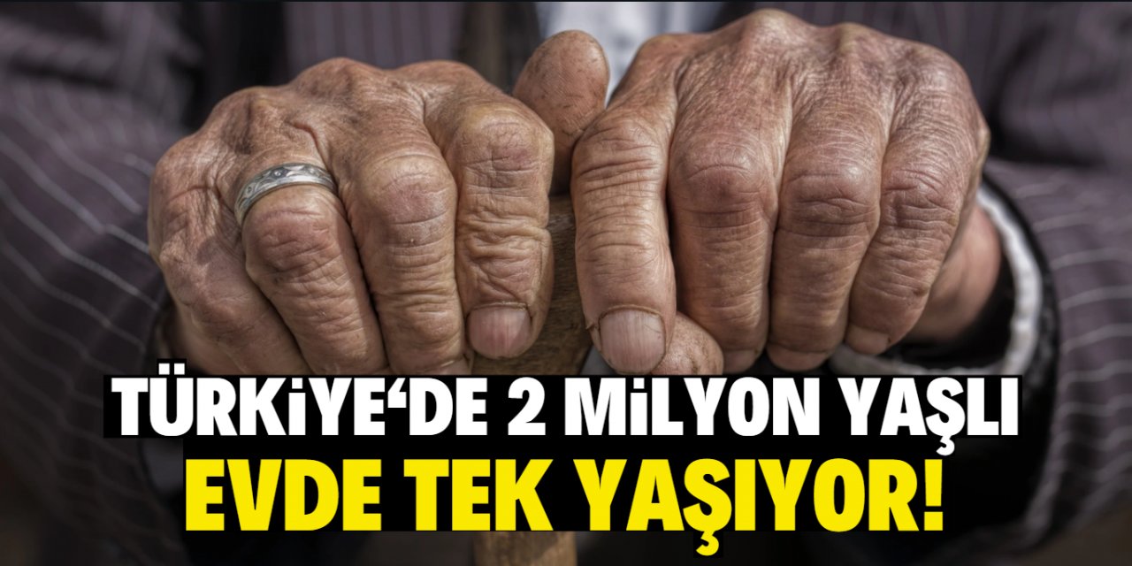 Türkiye'de 2 milyon yaşlı  evde tek yaşıyor!