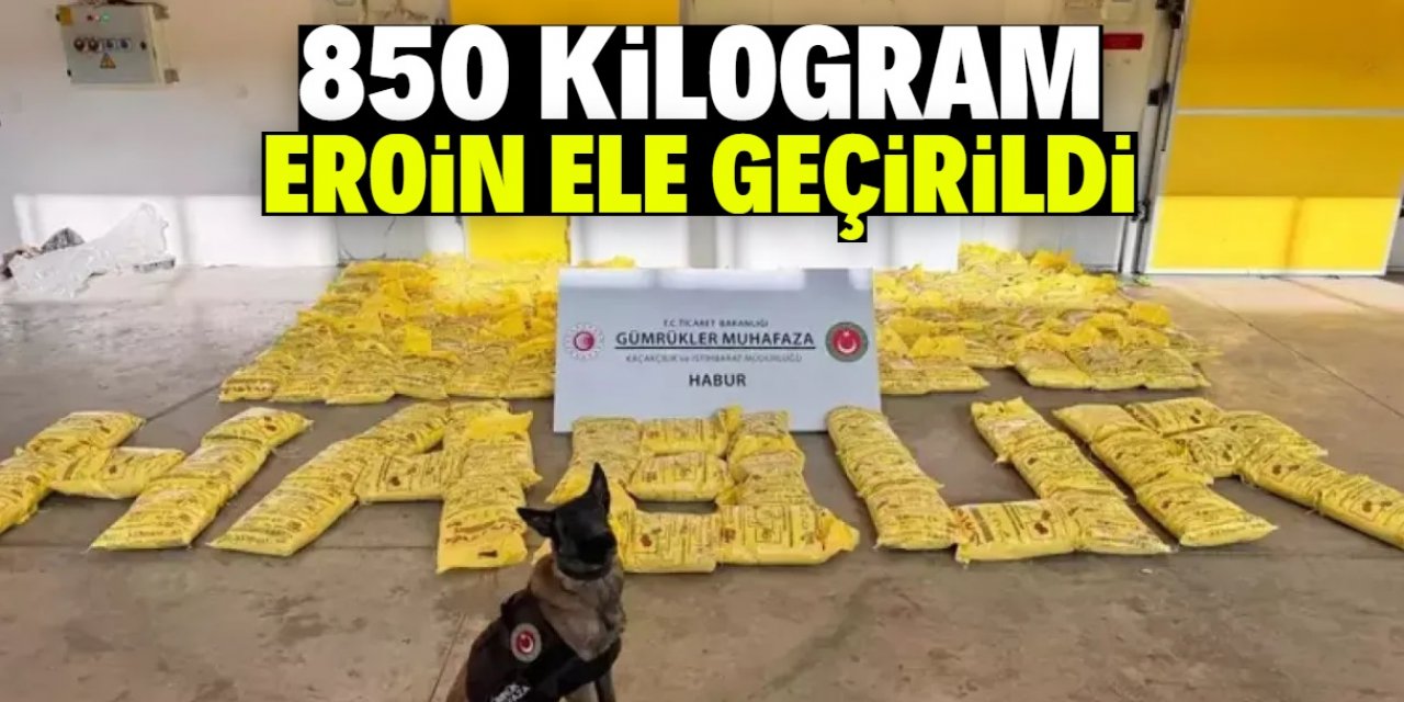 Habur Gümrük Kapısı'nda 850 kilogram eroin ele geçirildi
