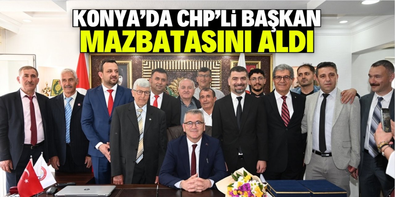 Konya'nın Seydişehir ilçesinde CHP'li başkan mazbatasını aldı