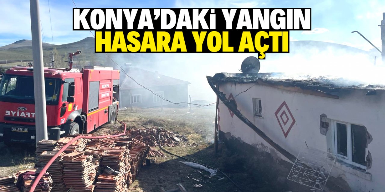Konya'da çıkan ev yangını söndürüldü