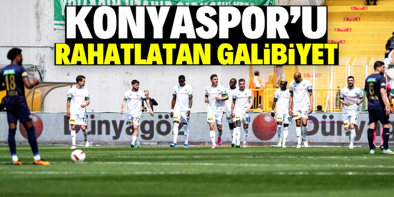 Konyaspor'u rahatlatan galibiyet