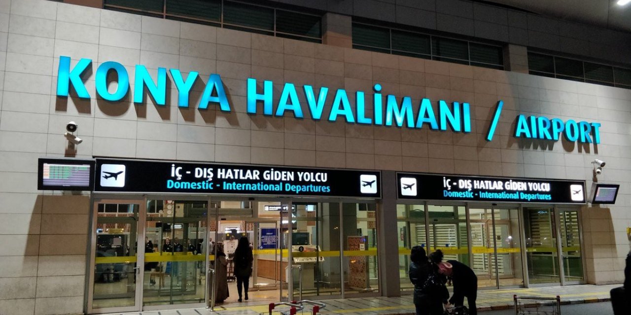 Konya havalimanında martta  65 bin yolcu hizmet aldı
