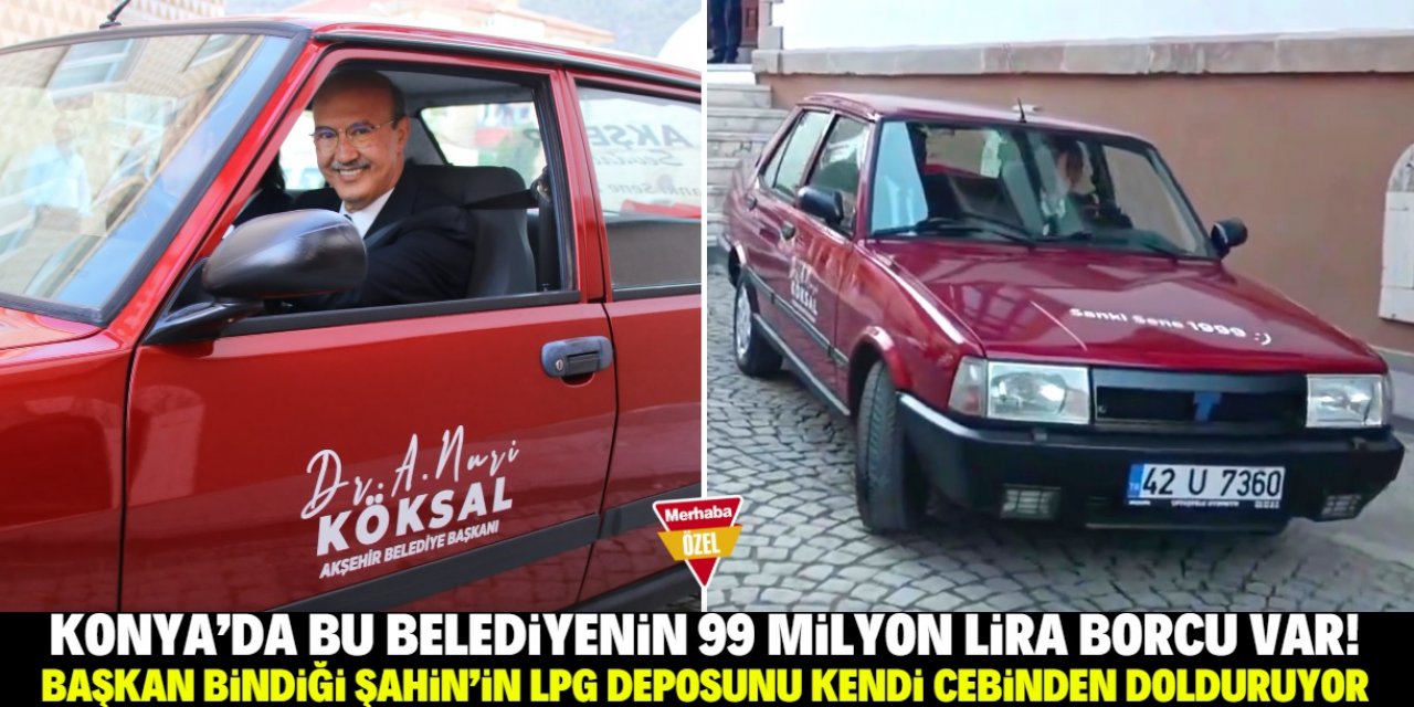 Konyalı belediye başkanı Şahin'e biniyor! LPG'yi kendi parasıyla dolduruyor