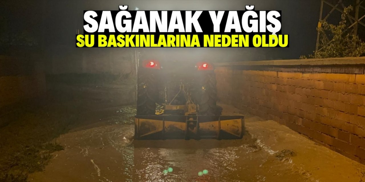 Konya’da sağanak yağış su baskınlarına neden oldu
