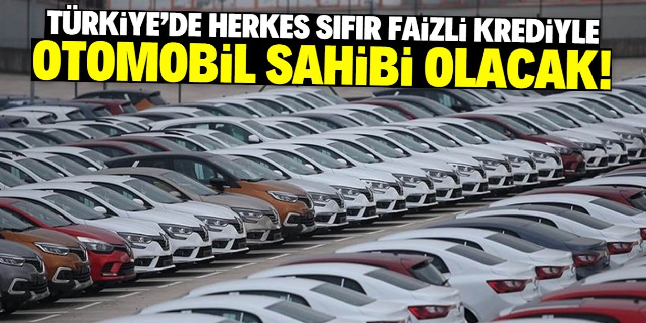 Türkiye'de sıfır faizli otomobil satışı başladı! Herkes satın alabilecek