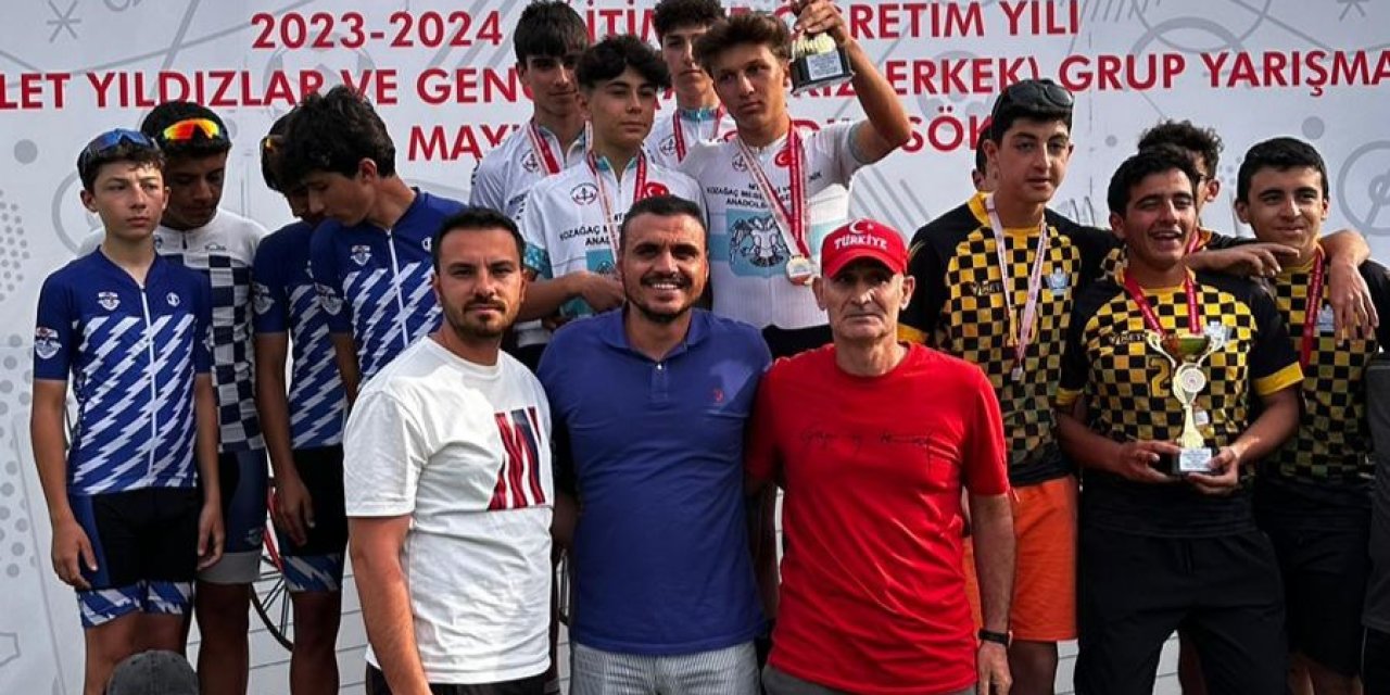 Okul Sporları Bisiklette Konya  Kozağaç MTAL şampiyon oldu