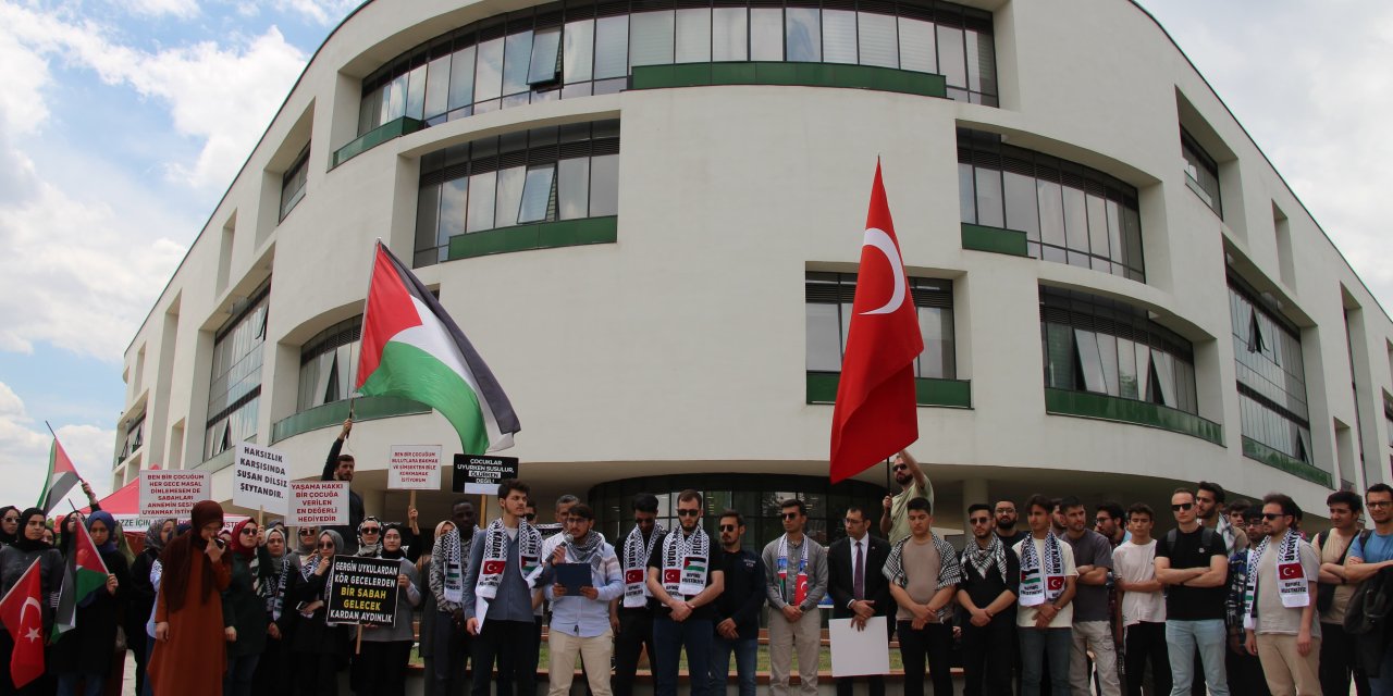 Üniversitelilerden  Gazze’ye destek