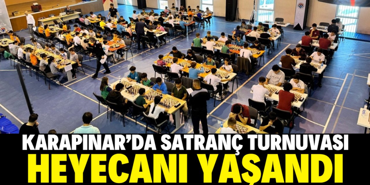 Karapınar'da satranç turnuvası heyecanı