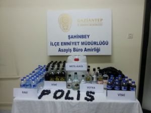 Gaziantep Polisinden Kaçak İçki Operasyonu