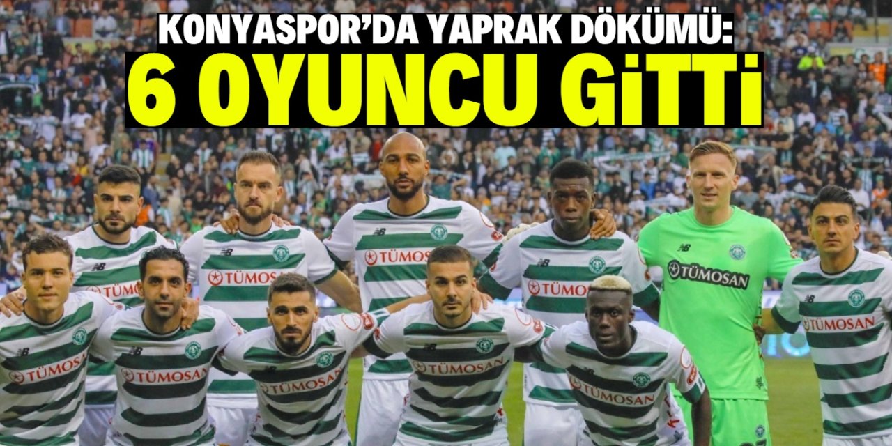 Konyaspor’da 6 oyuncu ile yollar ayrıldı! İsimler şaşırttı