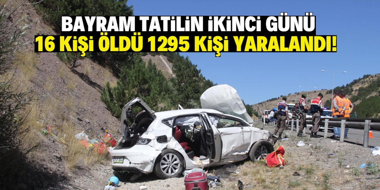 Kurban Bayramı tatilinin ilk 2 günü trafik kazalarında 16 kişi öldü 1295 kişi yaralandı