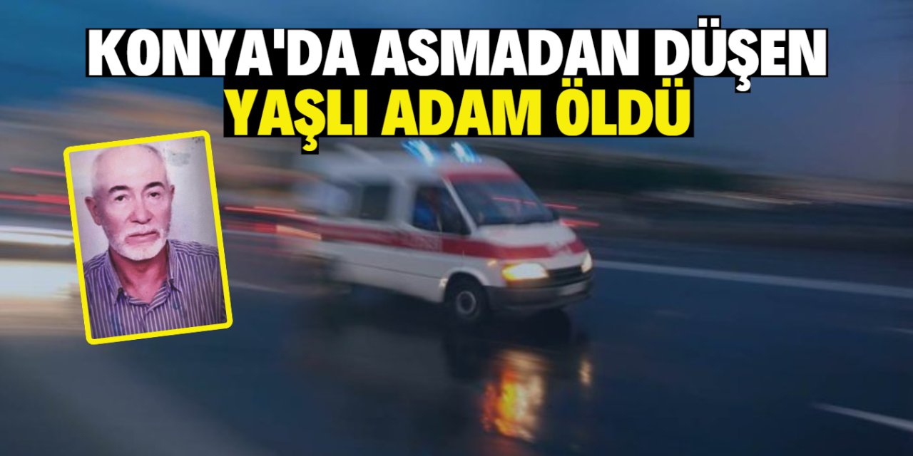 Konya'da asmadan düşen yaşlı adam öldü