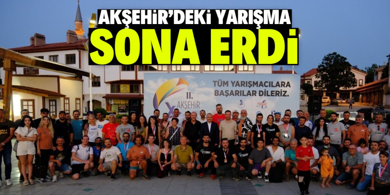 Akşehir'de yamaç paraşüt mesafe yarışması sona erdi